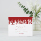 Mariage d'hiver rouge et blanc RSVP (Debout devant)