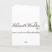 mariage d'hiver rouge Merci cartes (Dos)