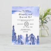 Mariage d'hiver Snowflake Carte de Noël (Debout devant)