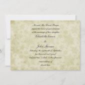 mariage d'hiver violet rustique Cartes d'invitatio (Dos)