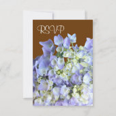 Mariage d'Hydrangea violet RSVP (Dos)