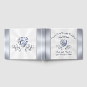 Mariage Diamond et Argent Livre d'invité personnal (Complet)