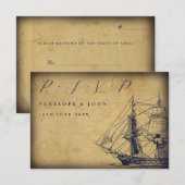 Mariage d'illustration d'expédition de carte Vinta (Devant / Derrière)