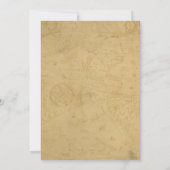 Mariage d'illustration du château de carte vintage (Dos)