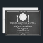 Mariage Dîner Répétition Chalkboard Invitation Vin<br><div class="desc">Mariage Dîner Répétition Chalkboard Invitation Vintage. Customisez l'avant et l'arrière pour tout événement.</div>