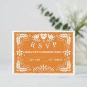 Mariage d'inséparables de papilles orange RSVP (Debout devant)