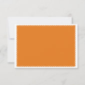 Mariage d'inséparables de papilles orange RSVP (Dos)