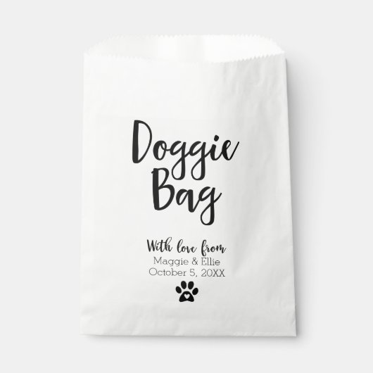Mariage Doggie Treat Favoriser les sacs (Devant)