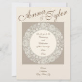 Mariage Doily Faire-part de mariage (Devant)
