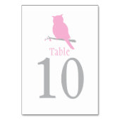 Mariage d'oiseau blanc rose des numéros de table d (Par défaut)