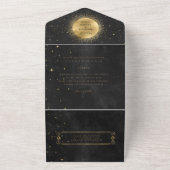 Mariage d'or céleste tout en une invitation (Dehors)