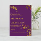 Mariage d'or - invitations de mariage (Debout devant)