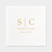 Mariage d'or minimal et élégant (Recto)