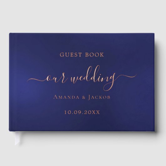 Mariage d'or rose bleu marine (Recto)