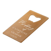 Mariage d'or rustique personnalisé (Devant Angle)