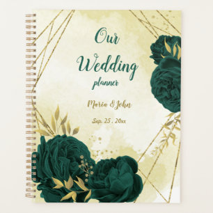 mariage d'or vert émeraude