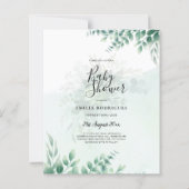 Mariage d'or vert Eucalyptus Feuille QR CODE (Devant)