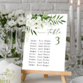 Mariage d'orchidées Numéro de table Siège Cartes d