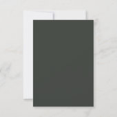 Mariage d'ours gris encadré Classy RSVP (Dos)