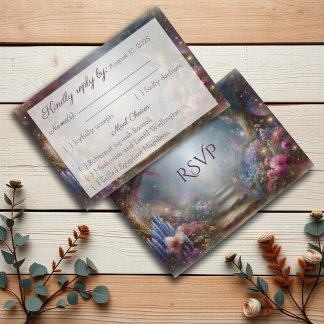 Mariage Dreamy Enchanted Forêt Florale RSVP