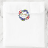 Mariage du bonheur | Merci Stickers Party Favor (Sac)