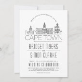 Mariage du Cap | Invitation Skyline (Devant)