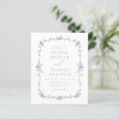 Mariage du code QR français de la page budgétaire (Debout devant)