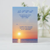 Mariage du coucher du soleil RSVP (Debout devant)