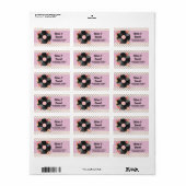 Mariage du disque musical Floral Étiquette de adre (Feuille entière)