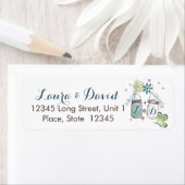 Mariage du jardin de Mason Jars | Étiquettes d'adr (En situation)