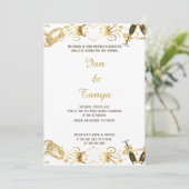 Mariage du jeu d'or Invitation (Debout devant)