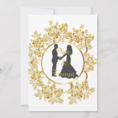 Mariage du jeu d'or Invitation (Dos)