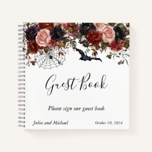 Mariage du livre d'hôtes Halloween automne Floral