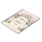 Mariage du livre d'hôtes m mrs coeur rose florales (Côté gauche)