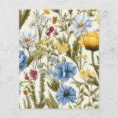 Mariage du modèle de Fleur sauvage de budget (Dos)
