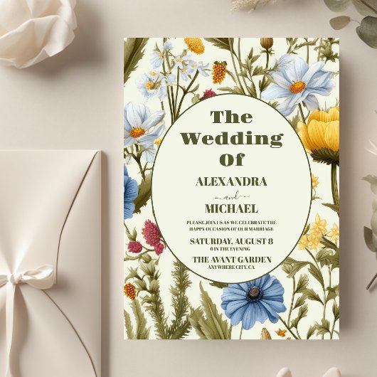 Mariage du modèle de Fleur sauvage de budget