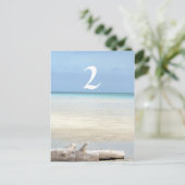 Mariage du numéro de table de plage (Debout devant)