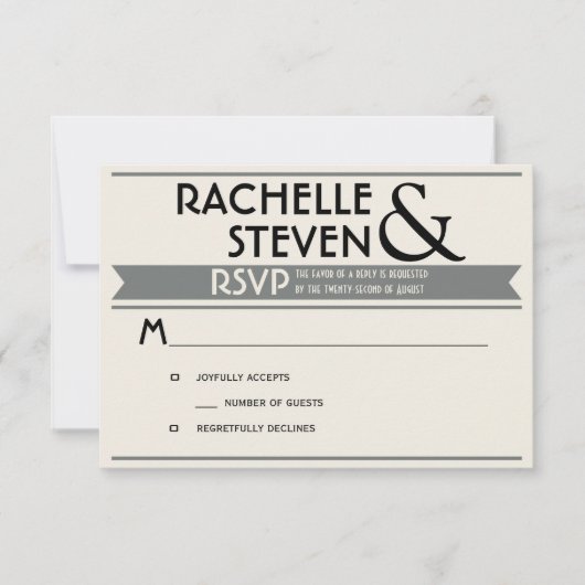 Mariage du panneau publicitaire RSVP (Devant)