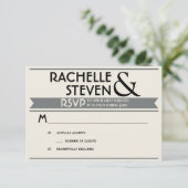 Mariage du panneau publicitaire RSVP (Debout devant)