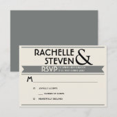 Mariage du panneau publicitaire RSVP (Devant / Derrière)