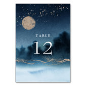 Mariage du paysage de nuit bleue Numéro de table (Par défaut)