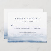 Mariage du port du lac Bleu clair RSVP | Repas (Devant / Derrière)