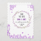 Mariage du prêteur Enregistrer la carte Date (Devant / Derrière)