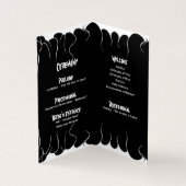 Mariage du programme de la cérémonie des feux noir (Inside)