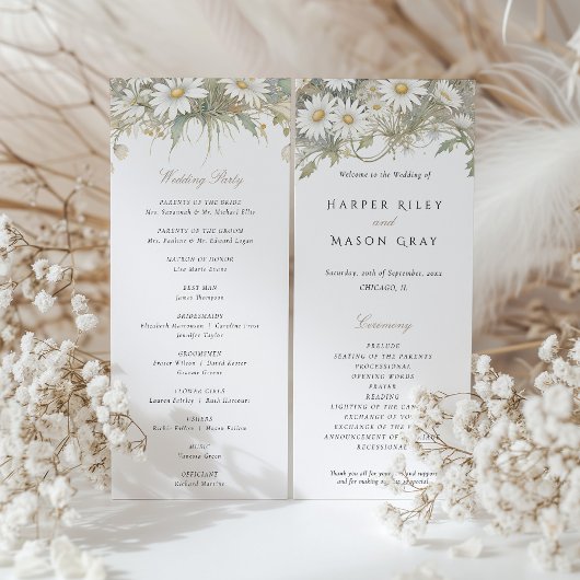 Mariage du programme Fils Daisées