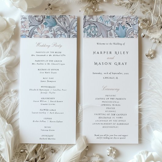 Mariage du programme Golden Lilies William Morris