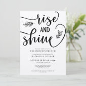 Mariage du week-end de Rise and Shine Invitation d (Debout devant)