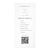 Mariage Dusty Blue & | Programme | Code QR (Devant)