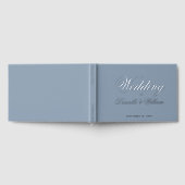 Mariage Écriture Calligraphique Simple Bleu Poussi (Complet)