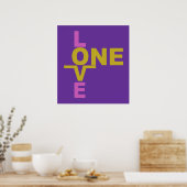 Mariage Egalité / Poster personnalisé One Love (Cuisine)